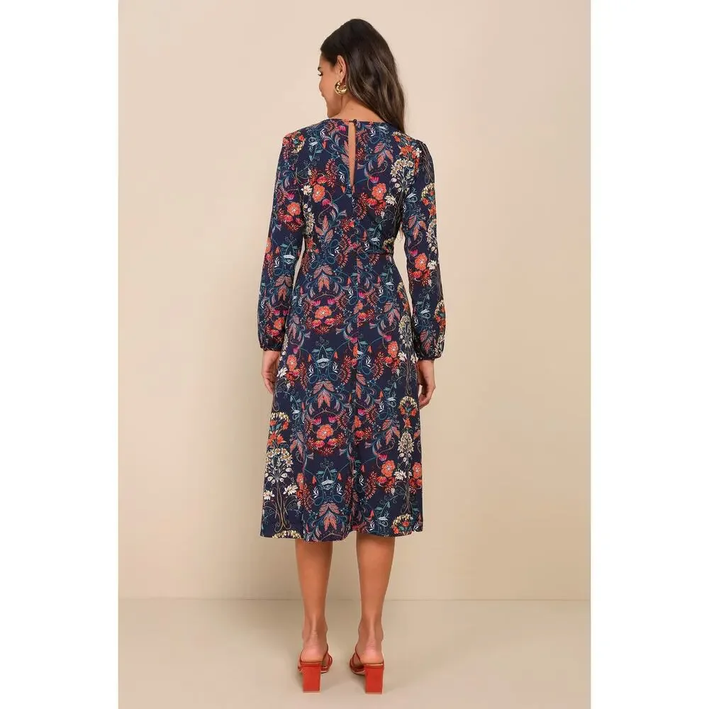 I. Madeline Garden Splendor Midi Dress - Picture 3 of 8